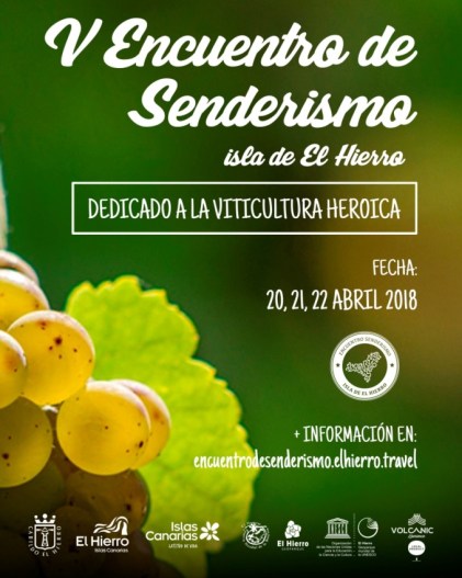 cartel v encuentro senderismo isla de el hierro 2018