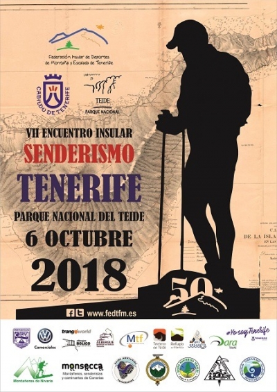 CARTEL VII ENCUEBNTRO INSULAR DE SENDERISMO TENERIFE 2018